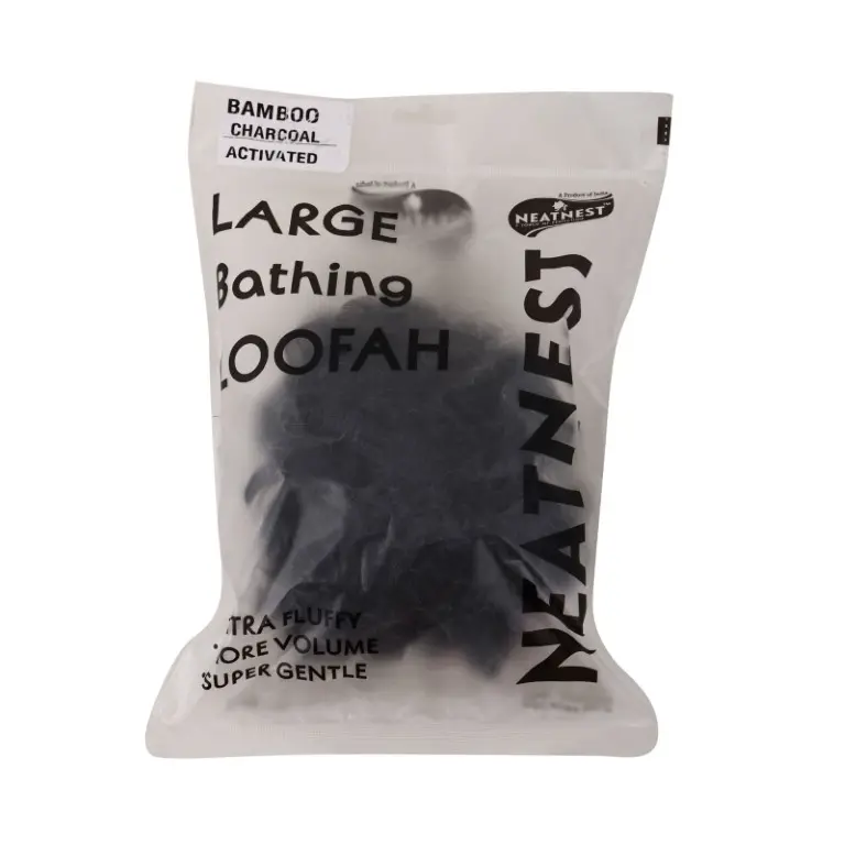 Bath Sponge Loofah (Charcoal Black)