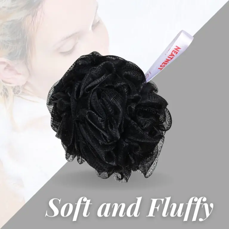 Bath Sponge Loofah (Charcoal Black)