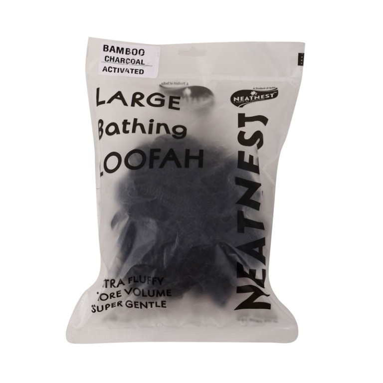 Bath Sponge Loofah (Charcoal Black)