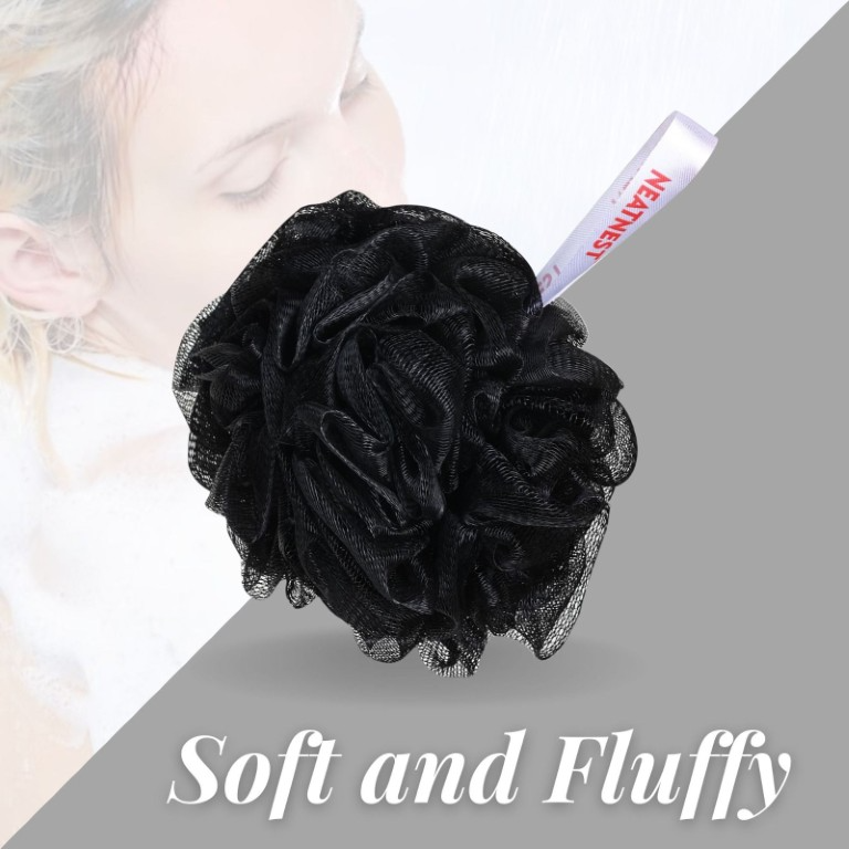 Bath Sponge Loofah (Charcoal Black)